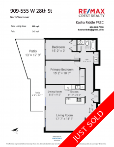 North Vancouver Apartment for sale: 2 bedroom 990 sq.ft. (Listed 2022-08-02)
